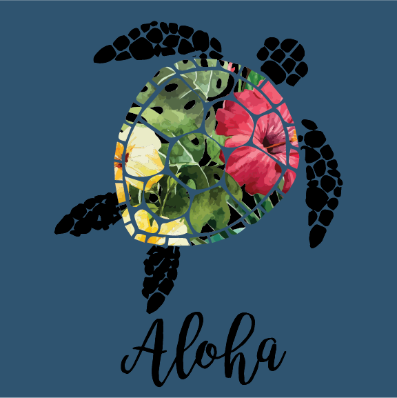 Aloha Honu - 24 oz Flask