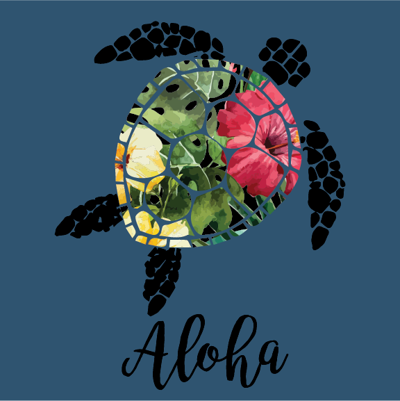 Aloha Honu - 40 oz Flask