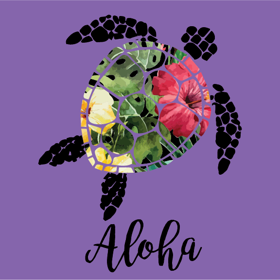 Aloha Honu - 40 oz Flask