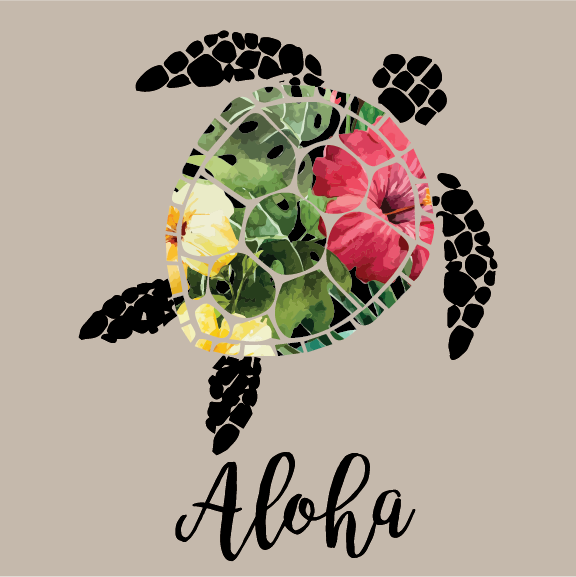 Aloha Honu - 24 oz Flask