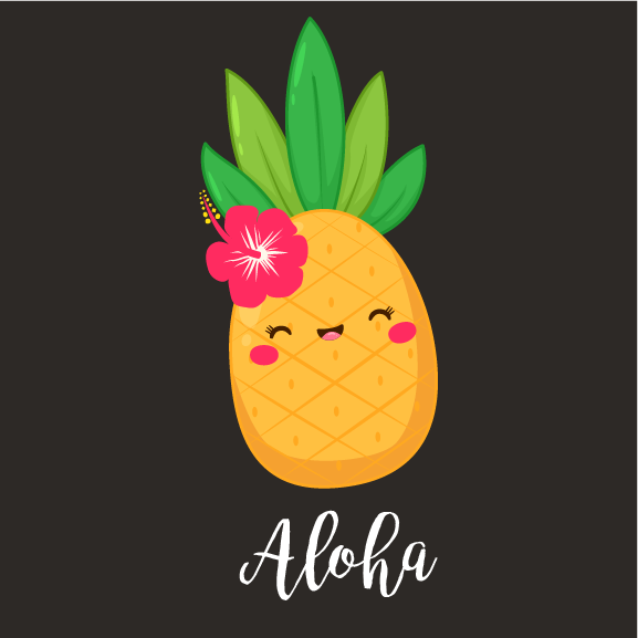 Cute Pineapple - 12 oz Baby Flask