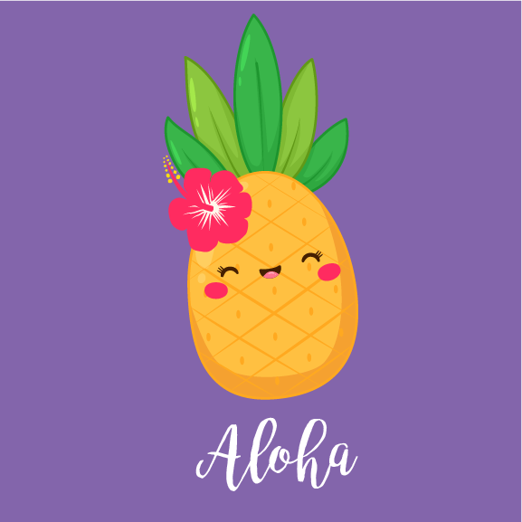 Cute Pineapple - 12 oz Baby Flask