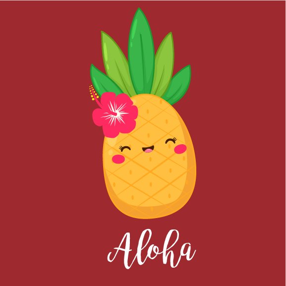 Cute Pineapple - 12 oz Baby Flask