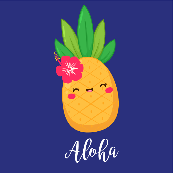 Cute Pineapple - 12 oz Baby Flask