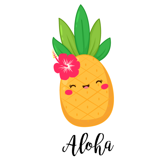 Cute Pineapple - 12 oz Baby Flask