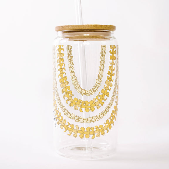 Puakenikeni Lei - 16 oz Glass Can