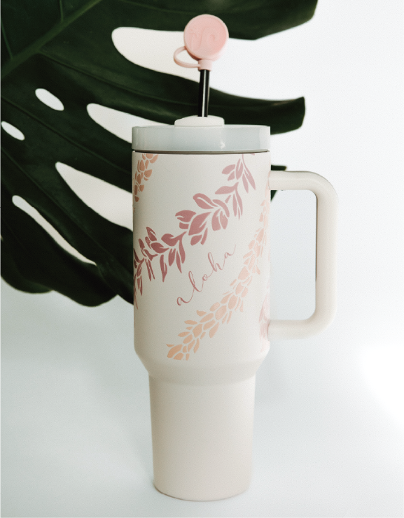 Lei Aloha - 40 oz Handle Cup