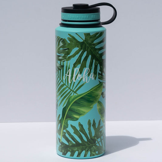 Palm Leaves - 40 oz Flask