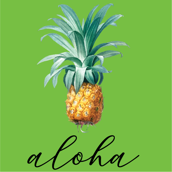 Single Pineapple - 16 oz Flask