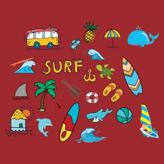 Surf's Up - 12 oz Baby Flask