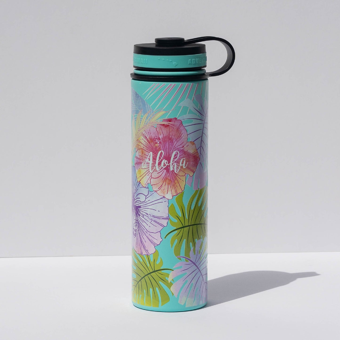 Watercolor Aloha - 24 oz Flask