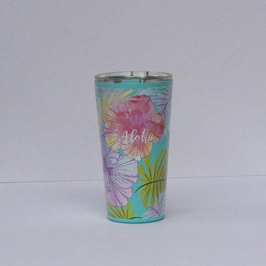 Watercolor Aloha - 16 oz Pint Cup