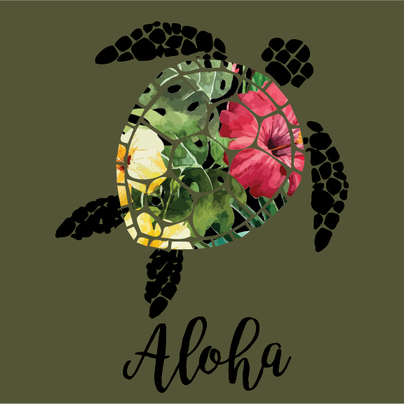 Aloha Honu - 16 oz Flask