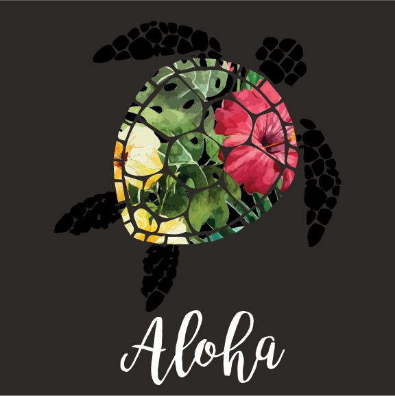 Aloha Honu - 16 oz Flask