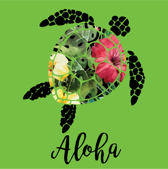 Aloha Honu - 16 oz Flask