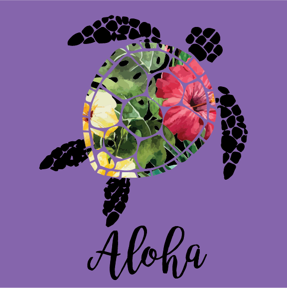 Aloha Honu - 16 oz Flask