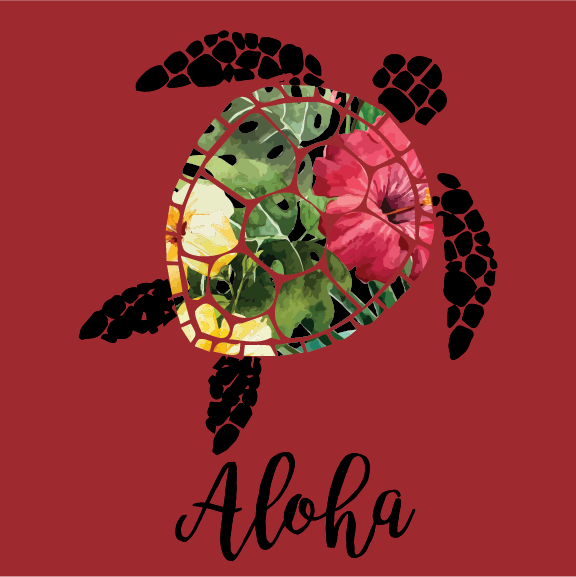 Aloha Honu - 16 oz Flask