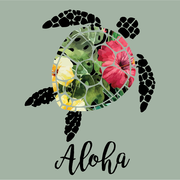 Aloha Honu - 40 oz Flask