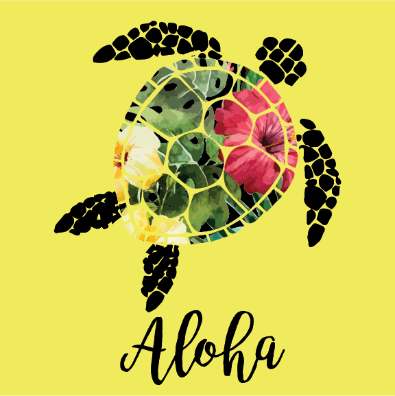 Aloha Honu - 16 oz Flask