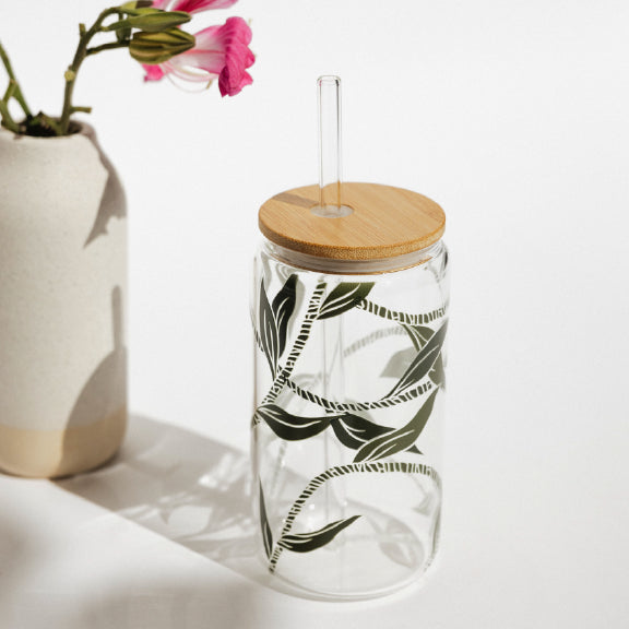 Ti Leaf Lei - 16 oz Glass Can