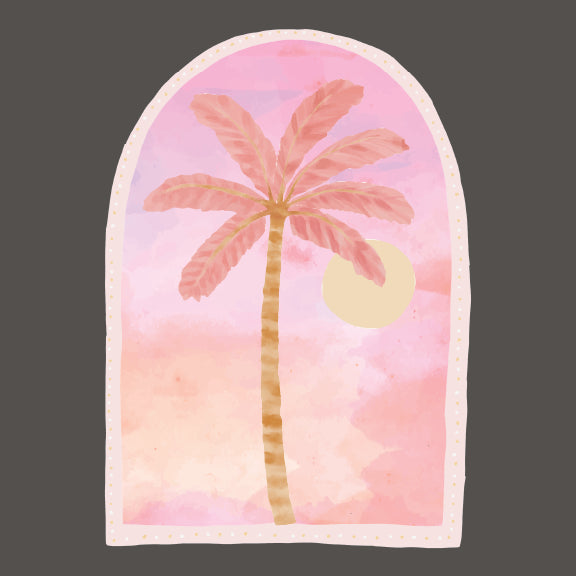 Island Palm - 40 oz Flask