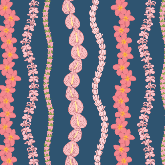 Lei Strands - 24 oz Flask