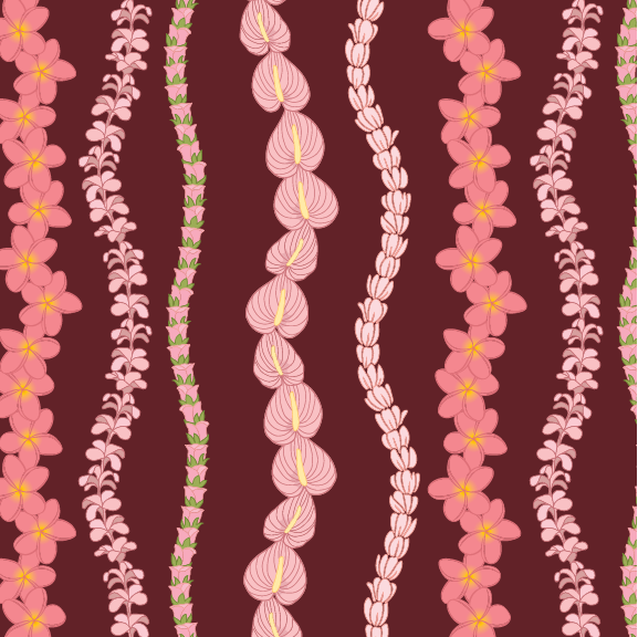 Lei Strands - 40 oz Flask