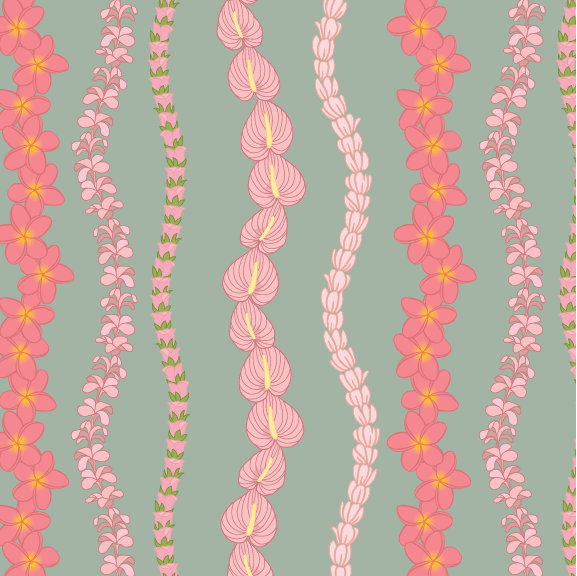 Lei Strands - 40 oz Flask