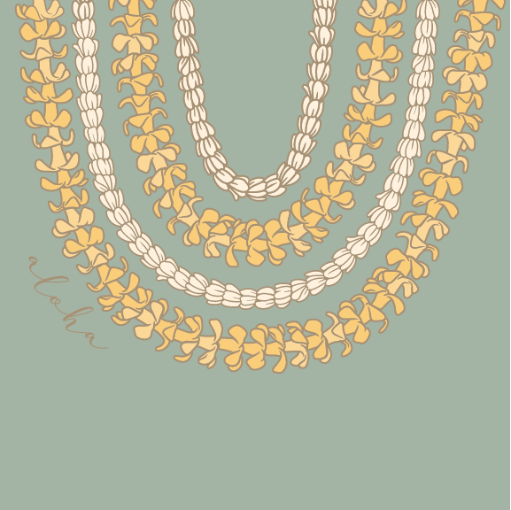 Puakenikeni Lei - 40 oz Handle Cup