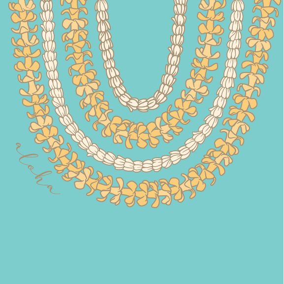 Puakenikeni Lei - 40 oz Handle Cup