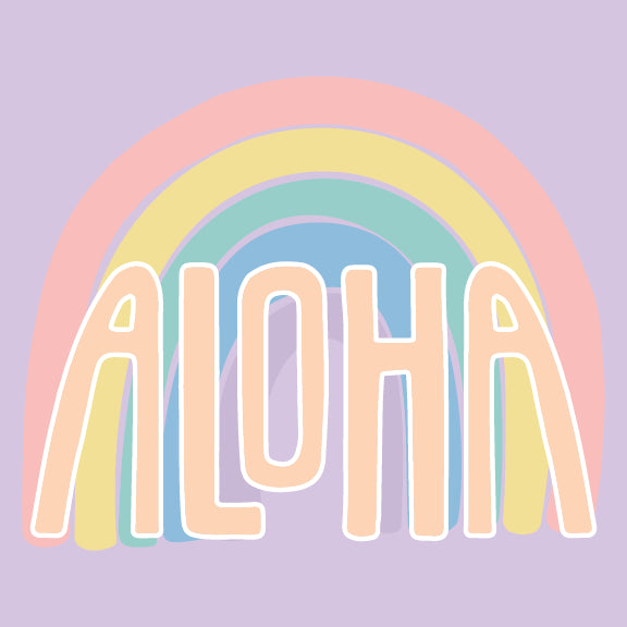 Rainbow Aloha - Can Cooler