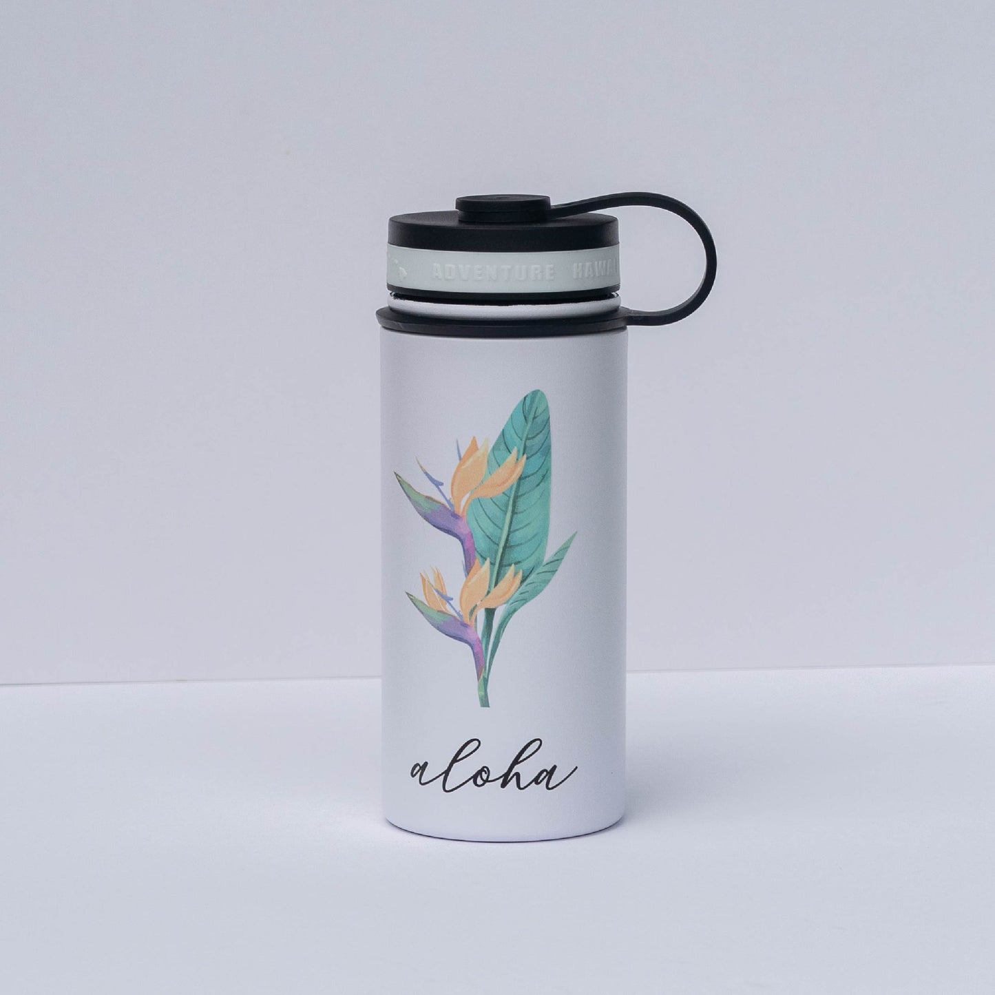 Single Bird of Paradise - 16 oz Flask