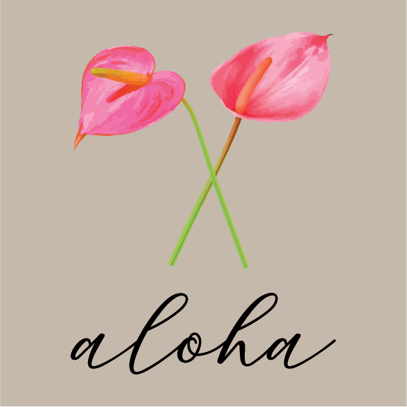 Single Anthurium - 40 oz Flask