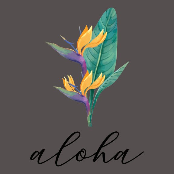 Single Bird of Paradise - 40 oz Flask