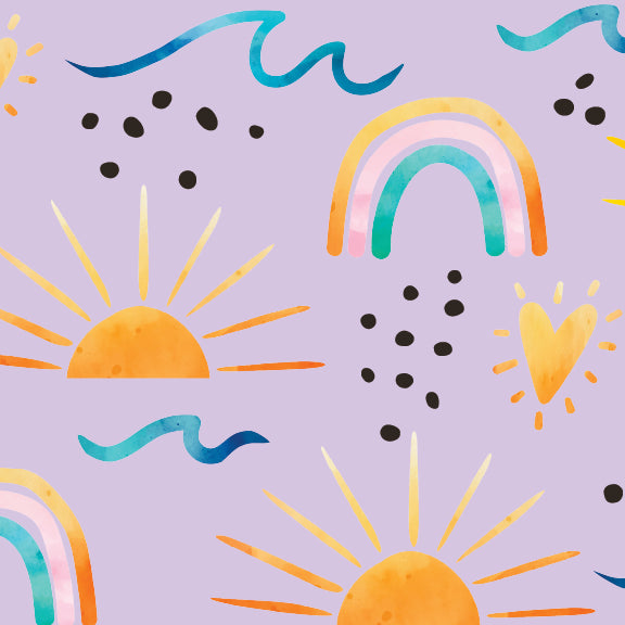 Sunshine Rainbows - 12 oz Baby Flask