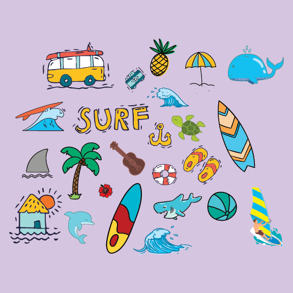 Surf's Up - 12 oz Baby Flask