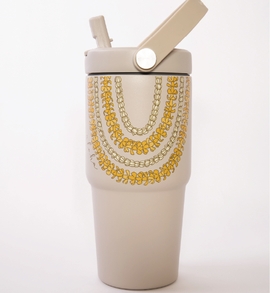 Puakenikeni Lei - 20 oz Handle Cup